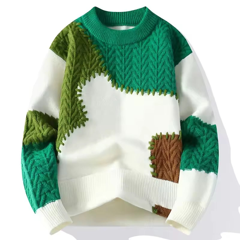 BrazilPrints Men’s Supreme Knit Pullover – Soft Warmth & Bold Style
